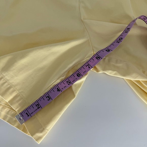 Ralph Lauren Polo Sport 90’s Mom Shorts Size 10 High Wasted Butter Yellow - Picture 10 of 10